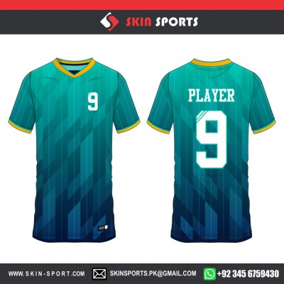 NINE PLAYERS GREEN  SOCCER JERSEYS